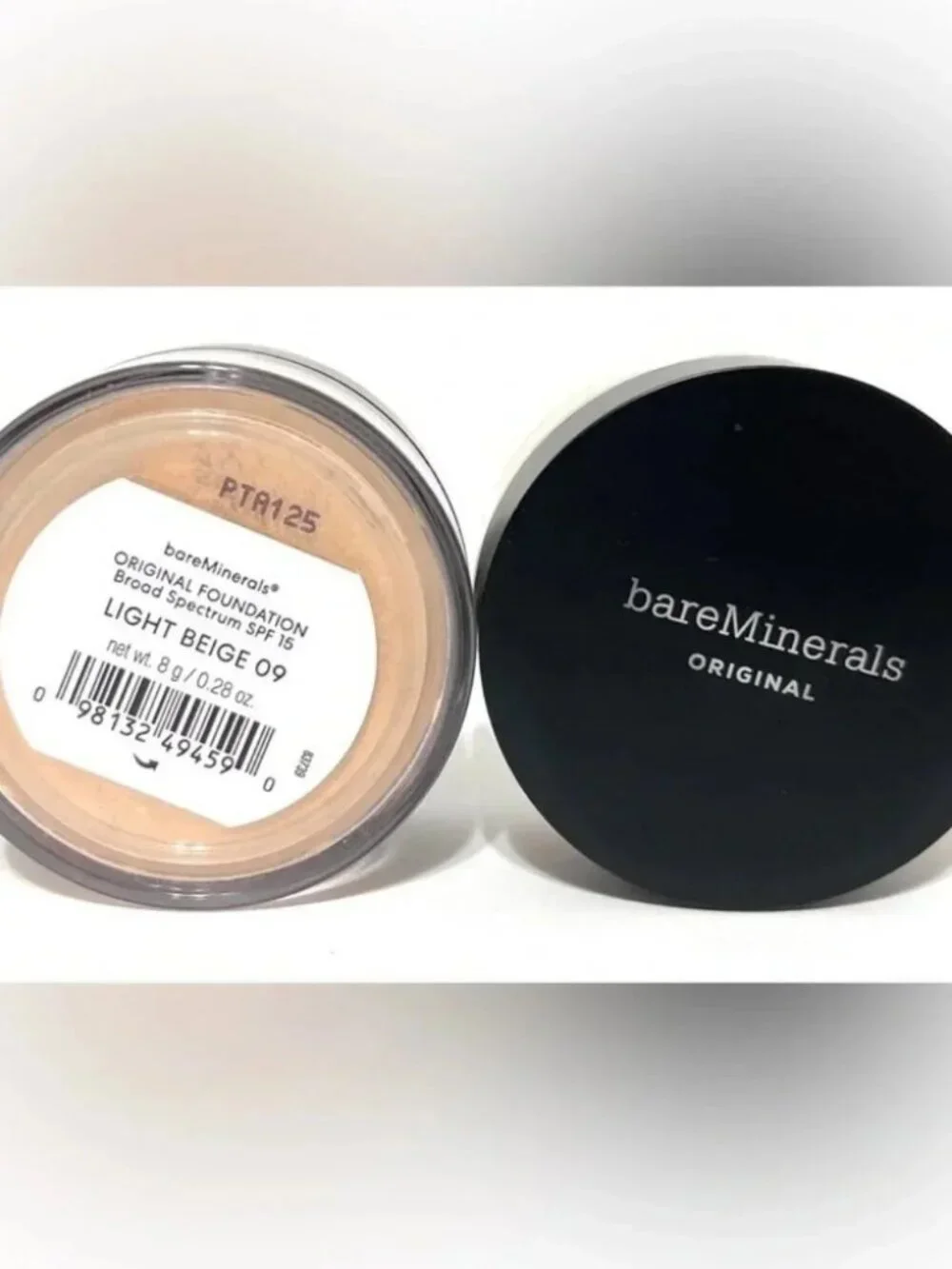 bareMinerals ORIGINAL Loose Powder Foundation SPF 15 LIGHT BEIGE 09 0.28 oz